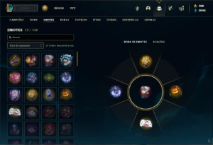 Conta bronze 4 com 40 Champs e 8 Skins - League of Legends LOL