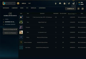Conta bronze 4 com 40 Champs e 8 Skins - League of Legends LOL