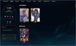 Conta League of legends barato LOL
