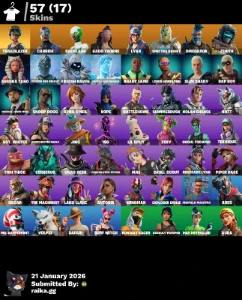 Conta Fortnite - 57 Skins