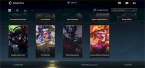 CONTA WILD RIFT ESMERALDA III COM MAESTRIA 7 DE EZ + SKINS - League of Legends: Wild Rift LOL WR