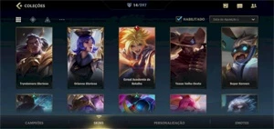 CONTA WILD RIFT ESMERALDA III COM MAESTRIA 7 DE EZ + SKINS - League of Legends: Wild Rift LOL WR