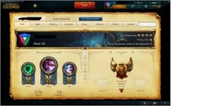 Conta League of Legends Gold 4 WW cinzento e TW Medieval LOL