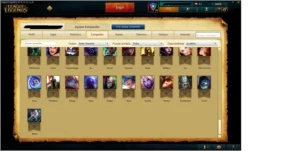 Conta League of Legends Gold 4 WW cinzento e TW Medieval LOL