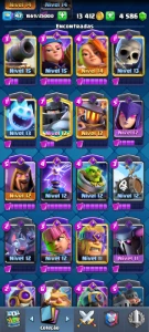 Conta Top 10 Evoluções + 3 Cartas Elites [4586 Gemas]