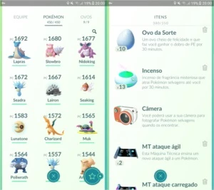 Conta de Pokémon GO
