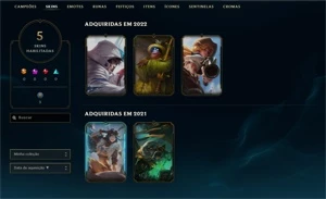 Conta PLATINA mmr bom - League of Legends LOL