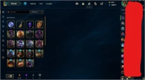 League of Legendes; conta ouro 3; level 407 com 151 skins - League of Legends LOL