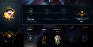 Conta Unranked (Season 9 - Gold 1) - League of Legends LOL