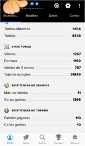 Conta clash royale desafiante 2