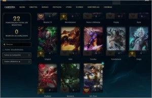 CONTA SMURF DIAMANTE I - League of Legends LOL