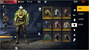 Conta Freefire + Rank Mestre + Várias skins - Free Fire