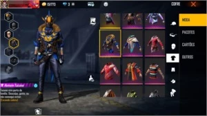Conta Freefire + Rank Mestre + Várias skins - Free Fire
