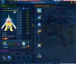 CONTA AOA LADMO|LUCEMON - Digimon Masters Online