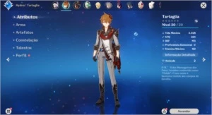 (NA) Conta AR17 com TARTAGLIA+QIQI - Genshin Impact