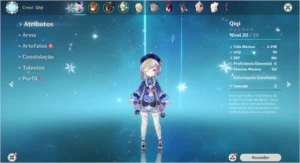 (NA) Conta AR17 com TARTAGLIA+QIQI - Genshin Impact