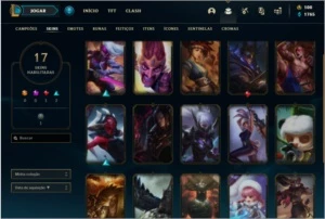 Conta de lol LvL51 Prata1 mmr gold, main zed 17 skins - League of Legends