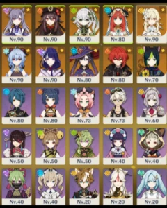 ⭐ [Conta Ar 56 - 9 Personagens + 5 Armas] ⭐ Ar 56 - Genshin Impact