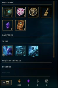 Conta de Lol Platina 3 60 skins - League of Legends