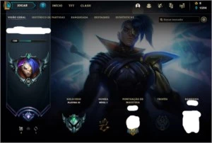 Conta de Lol Platina 3 60 skins - League of Legends