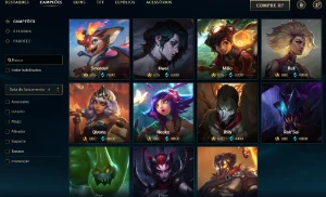 Bronze 4 com TODOS os champs e 120 Skins - League of Legends LOL