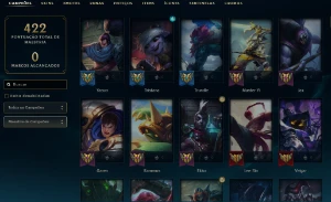 Bronze 4 com TODOS os champs e 120 Skins - League of Legends LOL