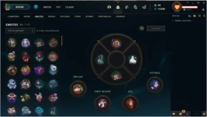 Conta LOL-340 skins -Platina-TROCO POR KAMAS-ITENS NO DOFUS - League of Legends