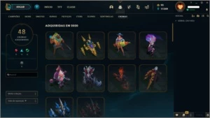 Conta LOL-340 skins -Platina-TROCO POR KAMAS-ITENS NO DOFUS - League of Legends
