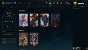 Conta LOL-340 skins -Platina-TROCO POR KAMAS-ITENS NO DOFUS - League of Legends