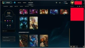 Conta lol nv 70 varias skins raras - League of Legends