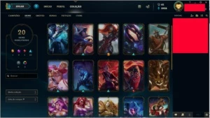 Conta lol nv 70 varias skins raras - League of Legends