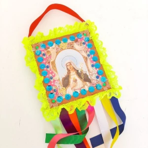 Quadrinho Caipira Sagrado Coração de Maria - Artesanato e Personalizados