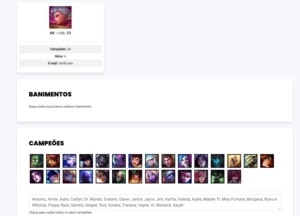 conta para smurf - League of Legends LOL