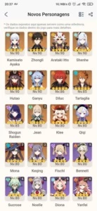 Genshin Impact/AR59/26 CHARS 5*/12 ARMAS 5*/TODOS CHARS 4*
