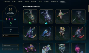 Conta De Lol 628 Skins - League of Legends