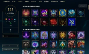 Conta De Lol 628 Skins - League of Legends