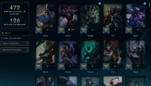 Conta LoL Full Champion 186 Skins Ex Diamond LvL 311 - League of Legends