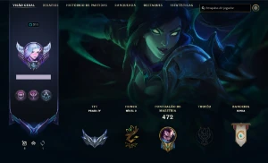 Conta LoL Full Champion 186 Skins Ex Diamond LvL 311 - League of Legends