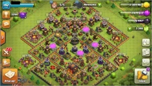 Clash of Clans CV 10 (lider do clã nv 5) + Clash Royale 10