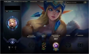 Vendo conta de Lol 71 champions / 100 skins / borda diamante - League of Legends