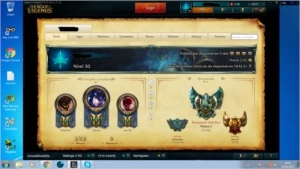 Quero vender uma conta no League Of Legends.. Platina 5 LOL
