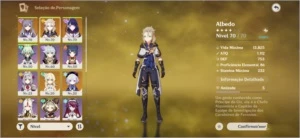 Baal C1 + Albedo + Keqing C1 + Qiqi Ar38 - Genshin Impact