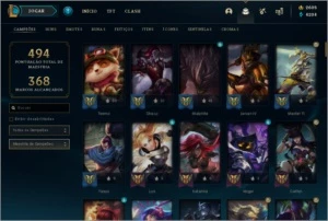 Conta LOL lv388, 88 skins, unranked. 2600 RP - League of Legends