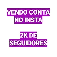 Vendo conta de instagram 2000 seguidores - Redes Sociais