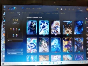 LOL Lvl 154, 714 Skins, Prata 3, ALL Champs - League of Legends