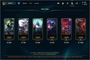 CONTA COM 156 SKINS (3 ULTIMATE + 2 PRESTÍGIOS) - League of Legends LOL