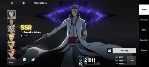 Conta Com Aizen B1 (Arma) Zaraki(Arma)(Stamp) + Urahara(Arma