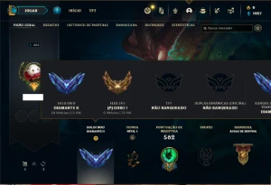 Conta diamante 2 com TODOS os champs e 366 Skins +1 rara - League of Legends LOL