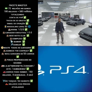Conta Mod GTA 5 online pacote master
