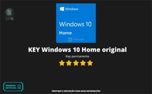 KEY Windows 10 Home - Softwares e Licenças